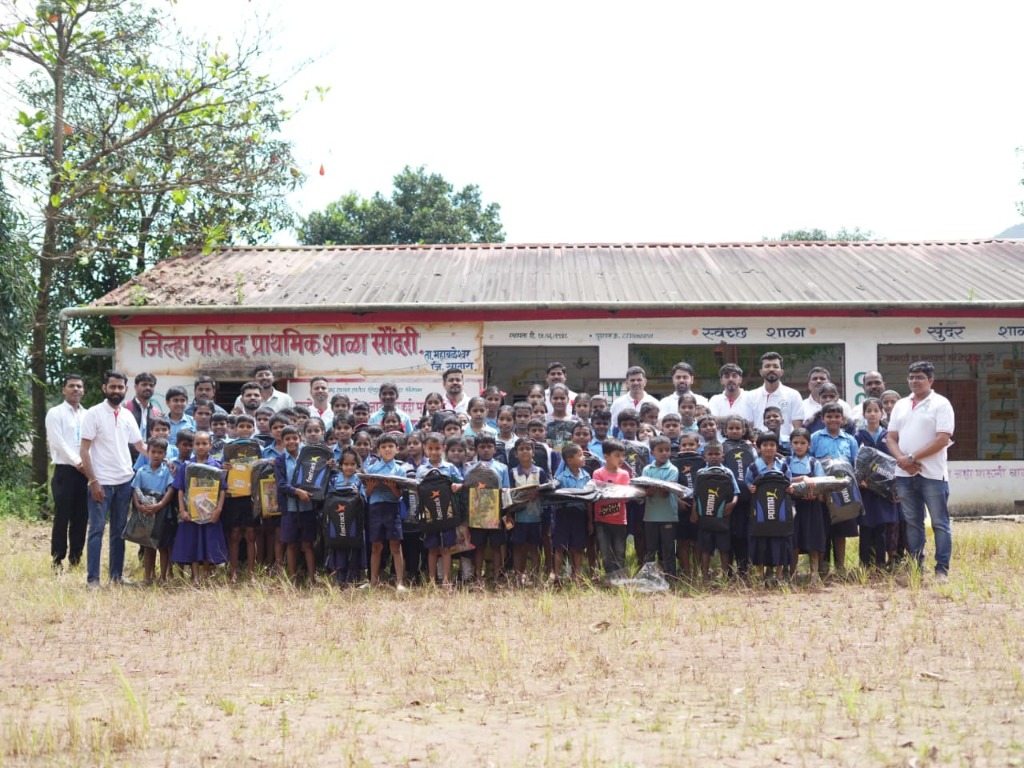 School Supplies Distribution at Saundari