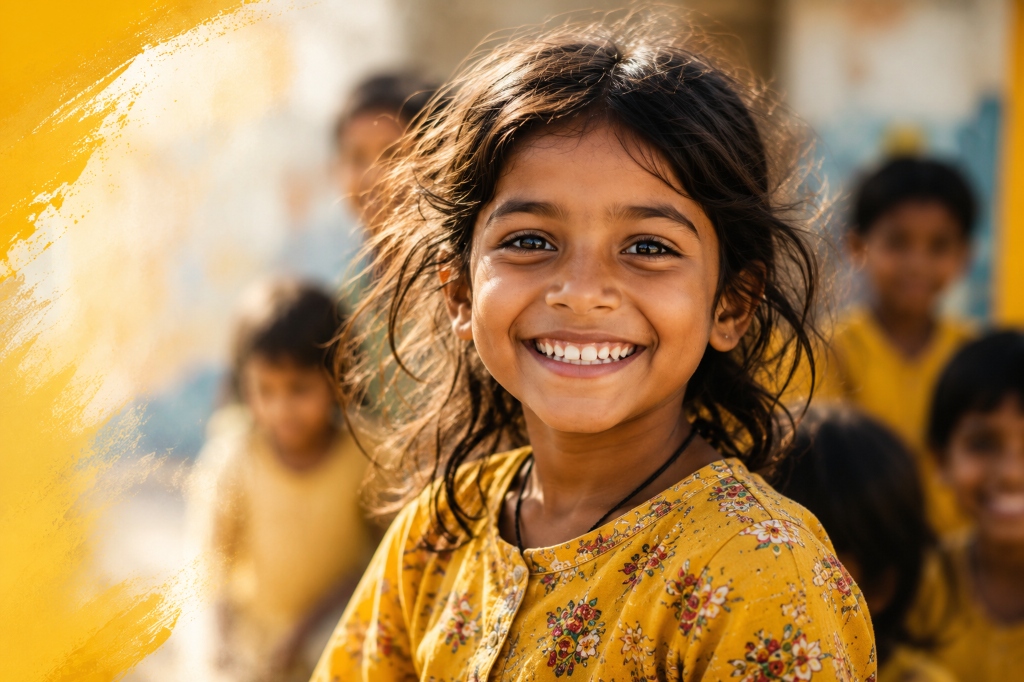 Child supported by Kautike